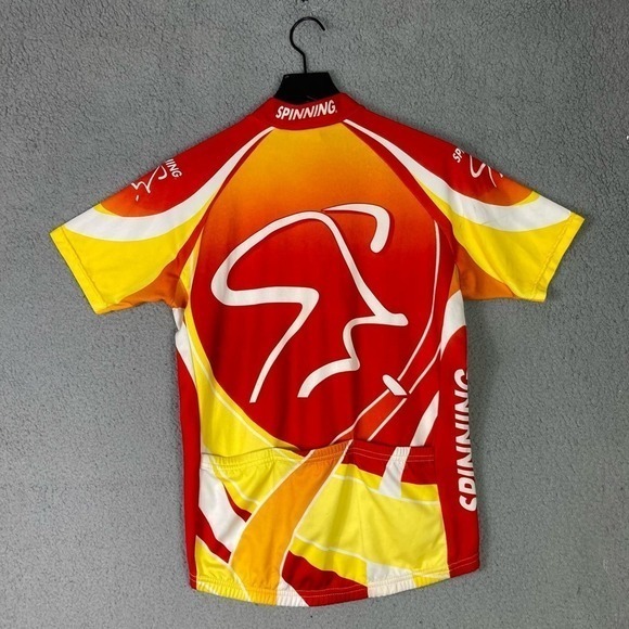 Men's Medium Cycling Shirt 1/4 Zip Spinning Enthusiast Bicycle Jersey Comfort - Picture 4 of 10